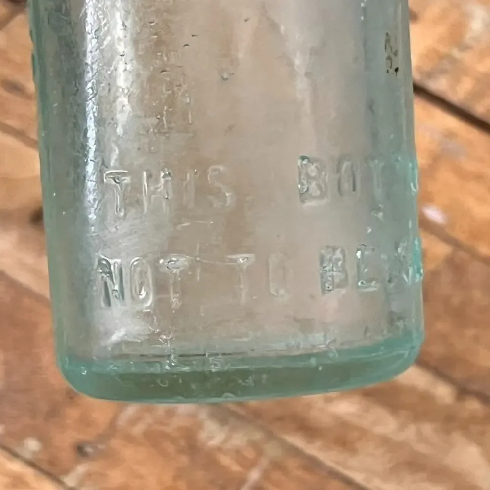 Vintage Blob Top Hutchinson Bottle Crown Ceschon Cincinnati Soda Collectible